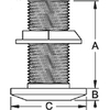 Groco 1-1/4" Thru-Hull With Nut TH-125-W